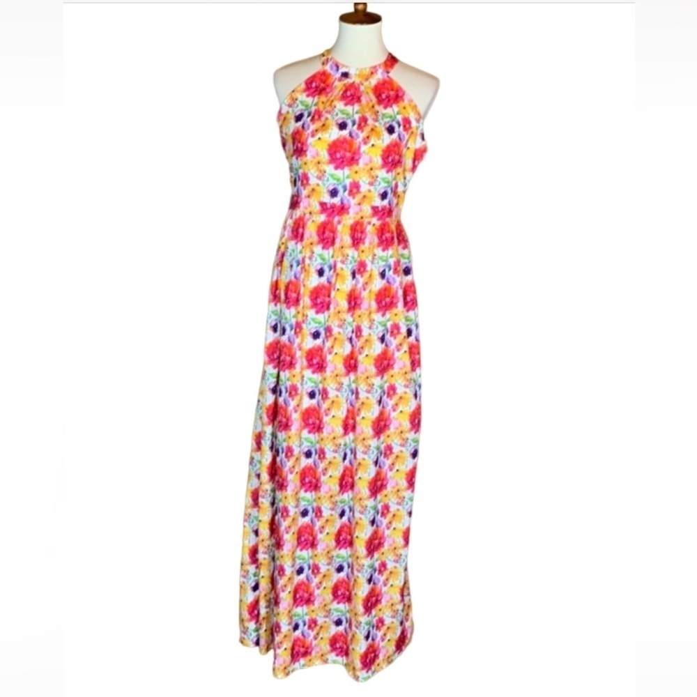 307 / Three07 maxi dress with floral print Size Medium